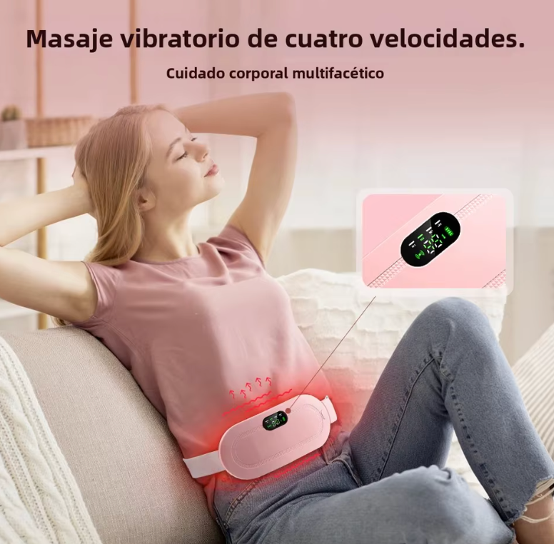 Cinturón Térmico y Masajeador Lumbar/Menstrual