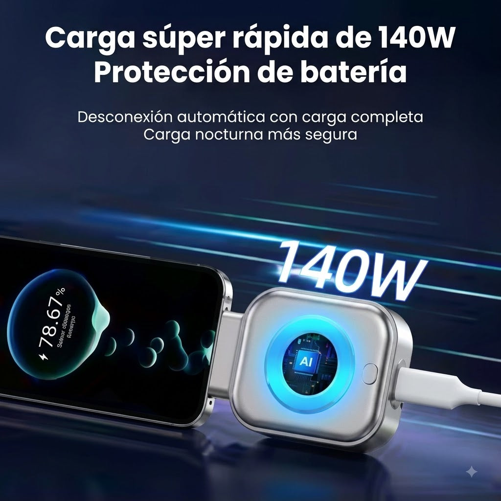 Cargador Salva-Baterías 140W (Apagado Automático)